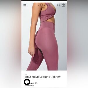Agent84 Girlfriend legging in Berry Pie - Size Small